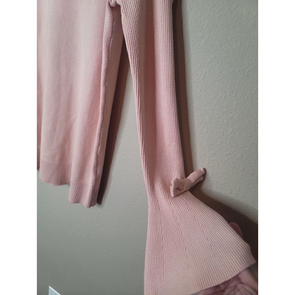 Karl Lagerfeld Paris NWT Women's Pink Cold Shoulder Sweater Size Small NEW t15 - Picture 3 of 7